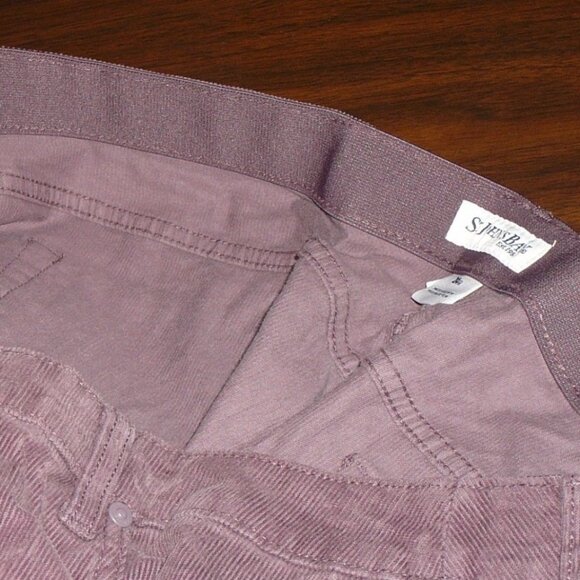 ST JOHN'S BAY NWT Womans Plus Size 24W Purple Stretch Fit Corduroy Pants - Picture 3 of 5